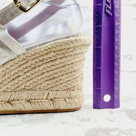 New Jack Rogers Women's Rosie Ruffle Slingback Espadrille Wedge Sandals T498 - Picture 9 of 13